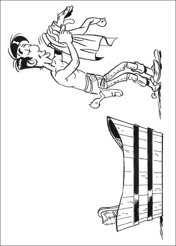 Plansa de colorat cu Lucky Luke 50 46